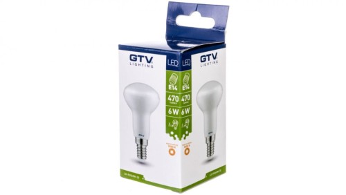 Żarówka LED E14 R50 6W 470lm 3000K AC180-250V 120st. LD-R5060W-30