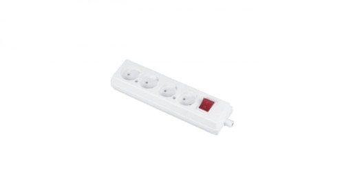 Rozgałęźnik do przedłużacza z wyłącznikiem 4-gniazda b/u 16A 250V GN-460WS