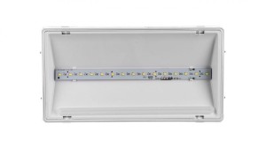 Oprawa awaryjna EXIT L IP65 ECO LED AT 3W 1h jednozadaniowa biała (brak piktogramu w zestawie) ETL/3W/E/1/SE/AT/WH