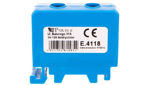 Złączka szynowa 1x50mm2 niebieska E.4118/CU