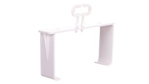 Uchwyt kanału płaskiego 60x120mm biały KP120-28