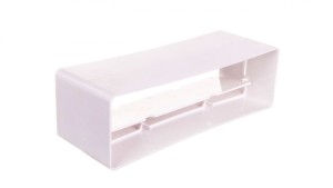Łącznik kanału płaskiego z zaworem zwrotnym 60x204mm biały KP204-22