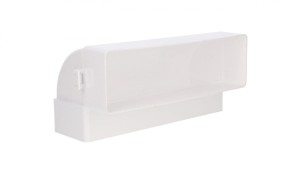 Kolano pionowe płaskie 90st. 60x204mm białe KP204-25