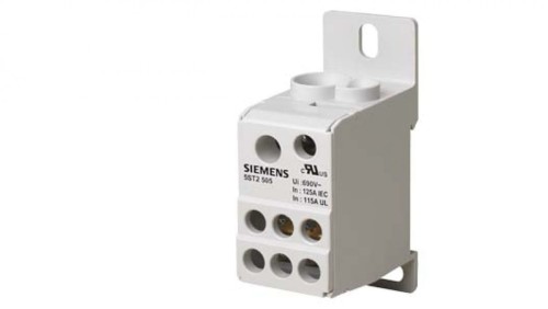 Blok rozdzielczy 125A 1P 690V 1x10-35mm2 1x6-16mm2 6x2,5-16mm2 DIN 5ST2505