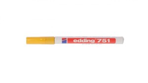 Pisaki do opisywania ręcznego odporne na ścieranie i wodę PLC-YL 1-2mm żółty E04ZP-01090500403 /5szt./