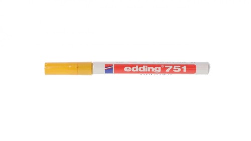 Pisak odporny na ścieranie i wodę PLC-YL 1-2mm żółty E04ZP-01090500403 /5szt./