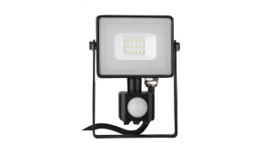 Projektor LED 10W 800lm 4000K Dioda SAMSUNG z czujnikiem ruchu PIR Czarny IP65 437