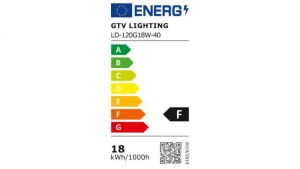 Żarówka LED E27 G120-GLOB 18W 1600lm 4000K AC220-240V 360st. LD-120G18W-40
