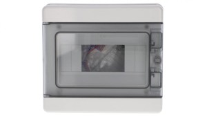 Rozdzielnica modułowa PV 1x8 natynkowa drzwi transp. seria 620 IP65 200x180x100 szyna N+PE szara EC62008E