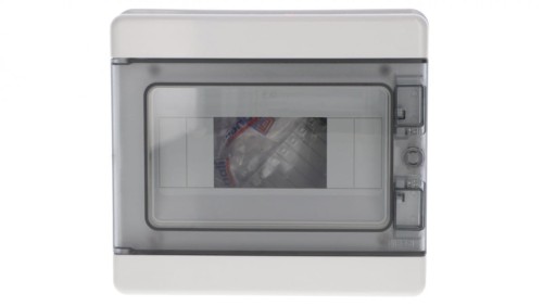 Rozdzielnica modułowa PV 1x8 natynkowa drzwi transp. seria 620 IP65 200x180x100 szyna N+PE szara EC62008E