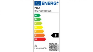 Żarówka LED PILA 8W zamiennik 60W 806lm 4000K LED 60W A60 E27 CW FR ND 1CT/6 Plastik matowy 2 lata gwar