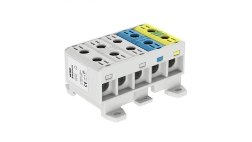 Złączka OTL35-5x kolor szary, niebieski, żółto-zielony 5x1xAl/Cu 2,5-35mm2 1000V AC / 1500V DC Zacisk uniwersalny MAA5035A10