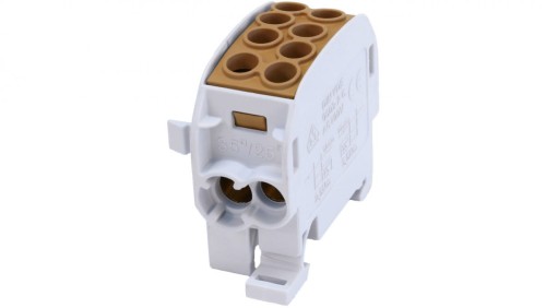 SCB 35-Cu Blok rozdzielczy - odgałęźny Cu 80210 SIMBLOCK brązowy 81504015