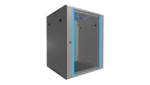 Szafa rack montowana na ścianie Extralink 15U 600x600 Szara