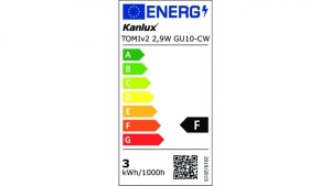 Żarówka LED GU10 TOMIv2 2,9W GU10-CW 295lm 6500K barwa zimna 34963