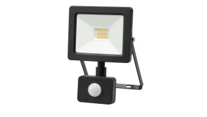 Projektor LED 10W 1000lm 4000K Premium z czujnikiem czarny IP44 GW-0009