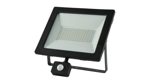 Projektor LED 100W 11500lm 4000K Premium z czujnikiem czarny IP44 GW-0017