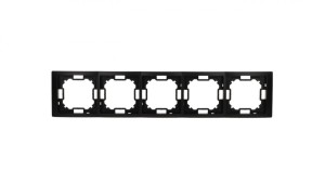 Simon Basic Ramka 5-krotna Neos IP20 czarny mat BMRC5/49