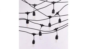 Solarna Girlanda Ogrodowa ZESTAW LED 10m + 10 żarówek filament G45 E27 50lm 2700K