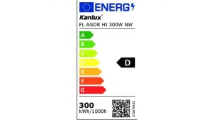 Projektor FL AGOR HI 300W NW 45000lm 4000K barwa neutralna IP65 5 lat gwar. czarny 33478