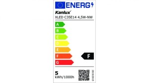 Żarówka LED E14 XLED C35E14 4,5W-NW-M 470lm 4000K barwa neutralna 29621