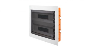 Rozdzielnica modułowa podtynkowa AREO PE+N 2x18 IP40 biały/dymny 3661-01