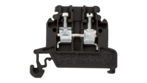Złączka szynowa 2-przewodowa 4 mm2 czarny ZG-G4 A11-8203