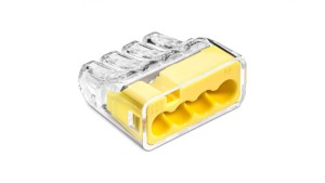 Szybkozłączka SCP4 IDEALNA wtykowa do drutów i wielodrutów 4-torowa 4mm 32A 450V 88000004S /100szt./