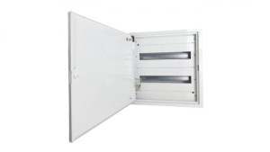 Rozdzielnica natynkowa metalowa 36 modułowa 2x18 436x455x130 RAL9003 P30 MN36/2/18