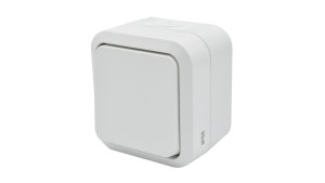Łącznik uniwersalny pojedynczy natynkowy Aqua Pro IP55 biały / 60220