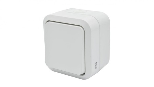 Łącznik uniwersalny pojedynczy natynkowy Aqua Pro IP55 biały 60220