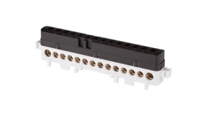 Listwa przyłączeniowa izolowana LPI-14s 14-otworów 101A IP20 czarna A18-1038