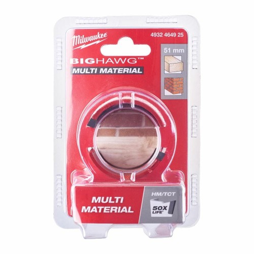 MILWAUKEE OTWORNICA BIG HAWG 51mm MULTI MATERIAL