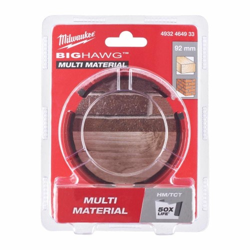 MILWAUKEE OTWORNICA BIG HAWG 92mm MULTI MATERIAL