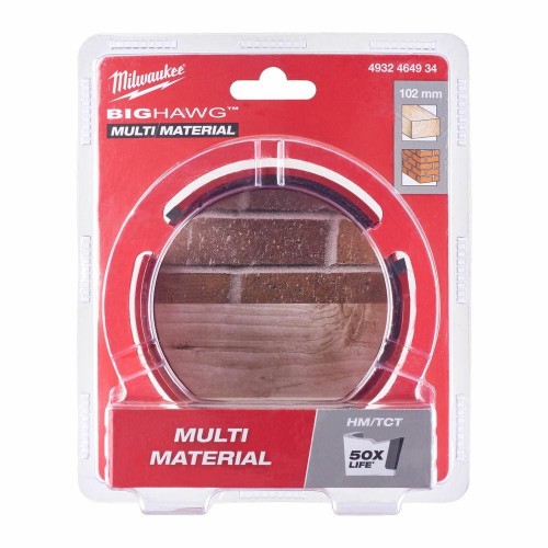 MILWAUKEE OTWORNICA BIG HAWG 102mm MULTI MATERIAL