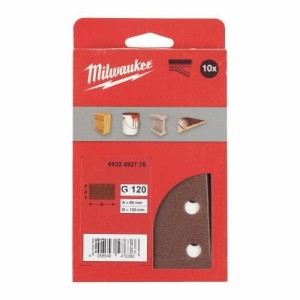 MILWAUKEE PAPIER ŚCIERNY 80mm x 133mm 8 OTWORÓW P120 /10szt.