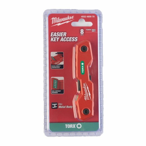 MILWAUKEE KLUCZ TORX ZESTAW SKŁADANY 8szt.