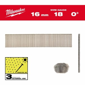 MILWAUKEE SZTYFTY INOX 18G/16mm /10000szt. - M18FN18GS