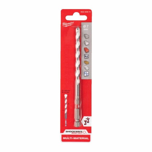 MILWAUKEE WIERTŁO UNIWERSALNE  7 x150mm