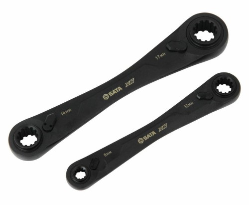 SATA ZESTAW 2 KLUCZY X6 Z GRZECHOTKĄ DWUSTRONNĄ 8 w 1