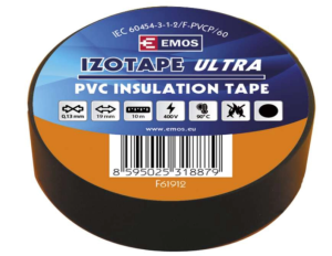 Taśma izolacyjna 19mm x 10m PCV czarna F61912 /10szt./