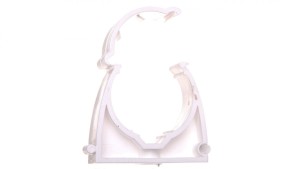 Uchwyt zamknięty do rur 37mm biały UZ 37 10186 /100szt./