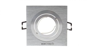 Oprawa punktowa 1x50W GX5,3 IIIkl. 12V IP20 SEIDY CT-DTL50-AL kwadrat 18281