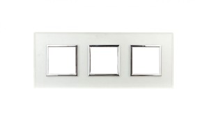 DANTE Ramka potrójna szkło PERL GLASS 4504183
