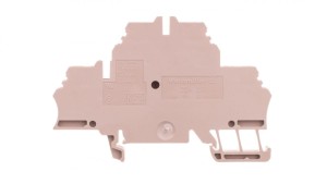 Złączka szynowa 2-piętrowa 4-przewodowa sprężynowa 2,5mm2 beżowa Ex ZDK 2.5 1674300000