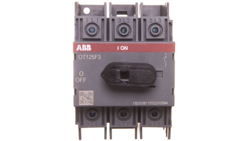 Rozłącznik izolacyjny 3P 125A bez napędu OT125F3 1SCA105033R1001