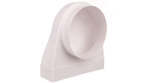 Kolano łącznikowe 90st. 60x204mm fi 150mm białe KP204-23/150