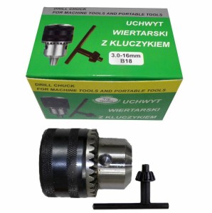 GŁÓWKA WIERTARKI 16mm B18 KLUCZYK /SILVER ...