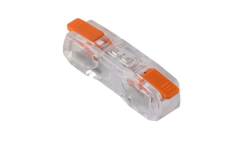 Szybkozłączka dwustronna, pojedyncza, 2x 0,2-2,5mm2, 2 styki, przezroczysta, E.4194/1 /100szt./