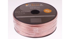 Przewód głośnikowy CCA 2x0,35 ECa LB0004 LIBOX /100m/